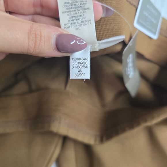 Chico’s Juliet Ankle Pant Ultimate Fit Brevity Brown Ponte Knit Pant Size 2.5 - Picture 10 of 14